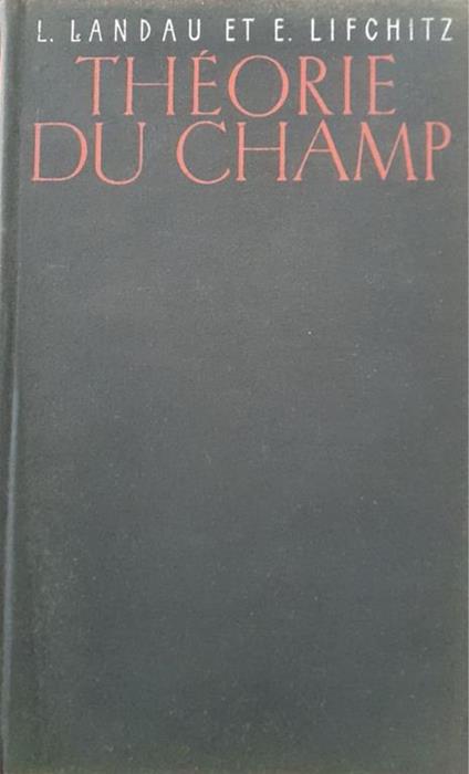 Théorie du champ (tome II) - copertina