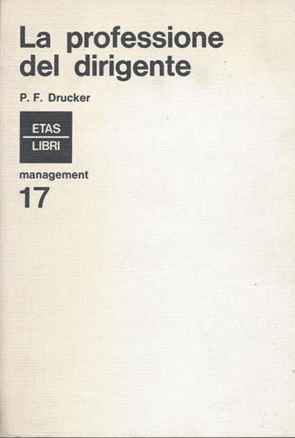 La professione del dirigente - copertina