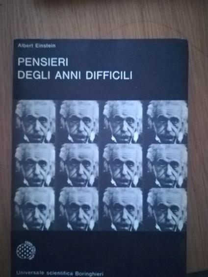Pensieri degli anni difficili - Albert Einstein - copertina