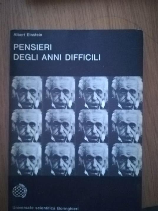 Pensieri degli anni difficili - Albert Einstein - copertina