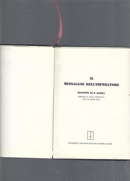 Il messaggio dell'imperatore - copertina