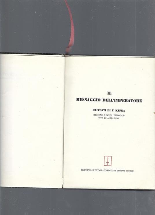 Il messaggio dell'imperatore - copertina