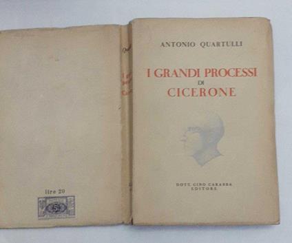 I grandi processi di Cicerone - Antonio Martucci - copertina