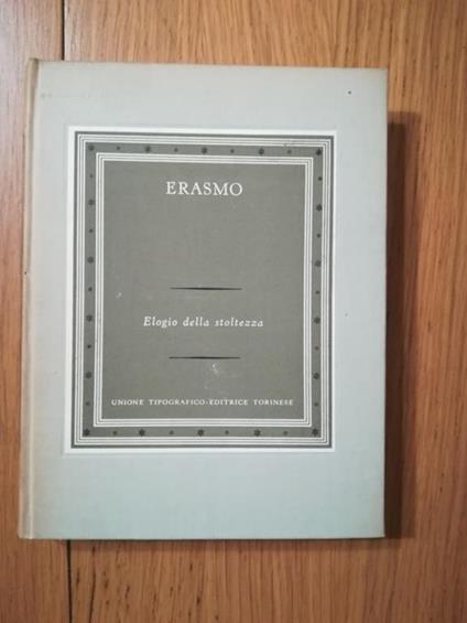 Elogio della stoltezza - Erasmo da Rotterdam - copertina
