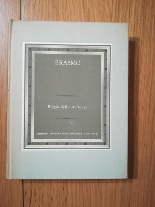 Elogio della stoltezza - Erasmo da Rotterdam - copertina