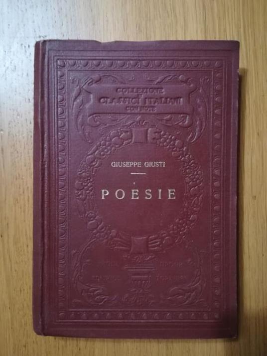 Poesie - Giuseppe Giusti - copertina