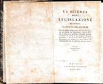La scienza della legislazione, volume terzo