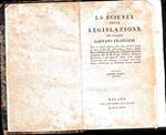 La scienza della legislazione, volume quinto