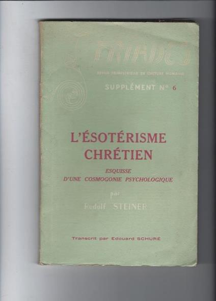 L' esoterisme chretien - copertina