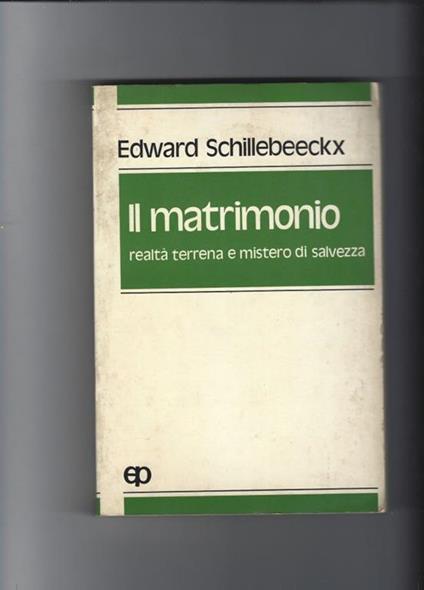 Il matrimonio - Edward Schillebeeckx - copertina