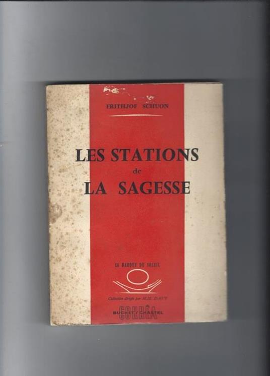 Les stations de la sagesse - Frithjof Schuon - copertina