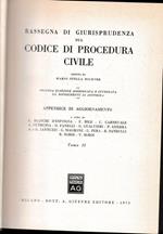Rassegna di Giurisprudenza sul Codice di Procedura Civile. Appendice di aggiornamento. Tomo II, art. 163-473
