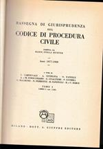Rassegna Di Giurisprudenza Sul Codice Di Procedura Civile. Anni 1977-1980. Tomo I. Libro I, art. 1-162