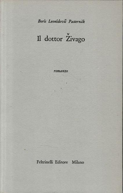 Il dottor Zivago - Boris Pasternak - copertina