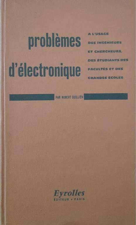 Problèmes d'électronique - copertina