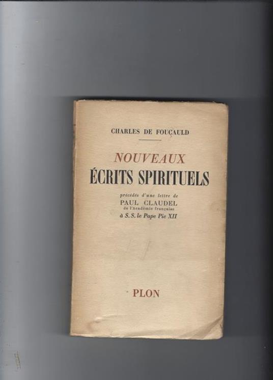 Nouveaux escrits spirituales - Charles de Foucauld - copertina