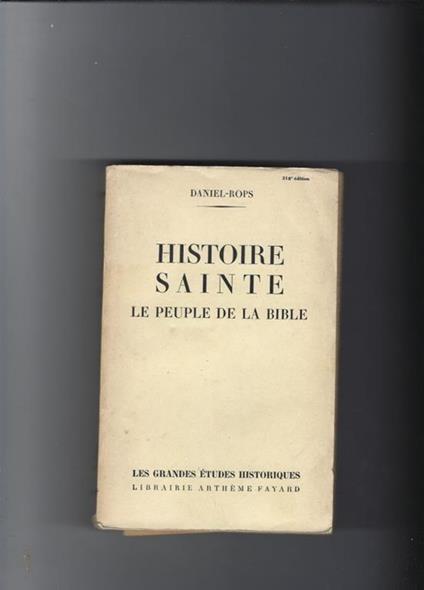 Histoire sainte - Henri Daniel Rops - copertina