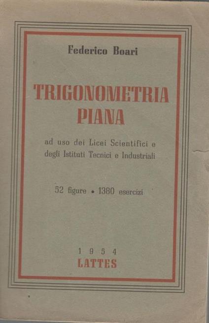 Trigonometria piana - copertina
