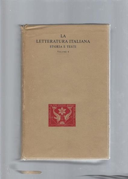 La Divina Commedia vol. 4 della letteratura italiana - Dante Alighieri - copertina