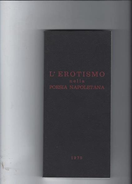L' erotismo nella poesia napoletana - copertina