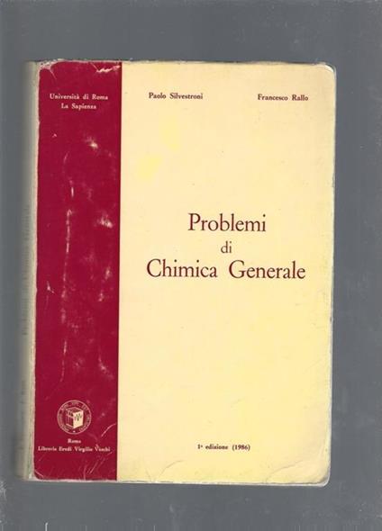 Problemi di Chimica Generale - copertina