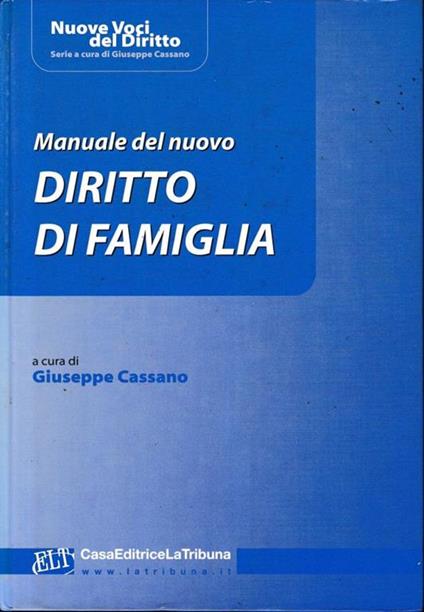 Manuale del nuovo diritto di famiglia - copertina