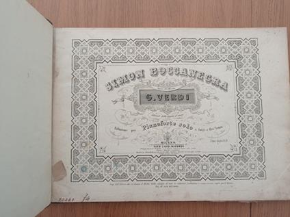 Simon Boccanegra - Giuseppe Verdi - copertina