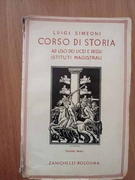 Corso di Storia - Luigi Simeoni - copertina
