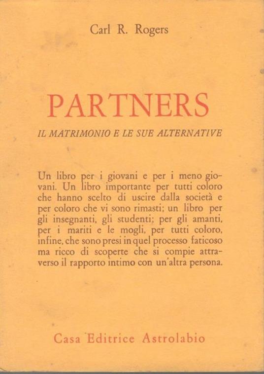 Partners - Carl R. Rogers - copertina