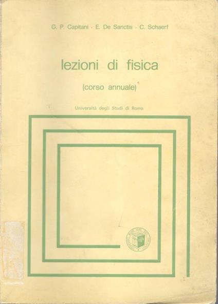 Lezioni di fisica (corso annuale) - copertina