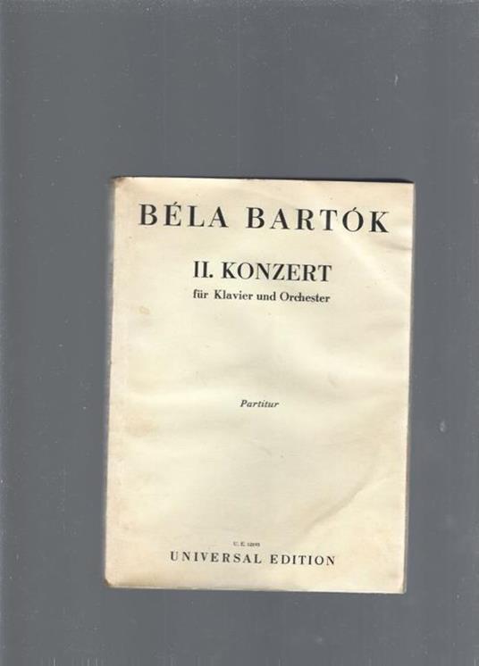 Ii. Konzert - Bela Bartok - copertina
