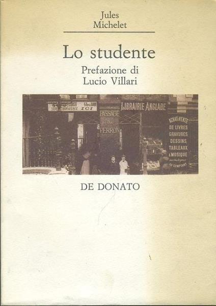 Lo studente - Jules Michelet - copertina