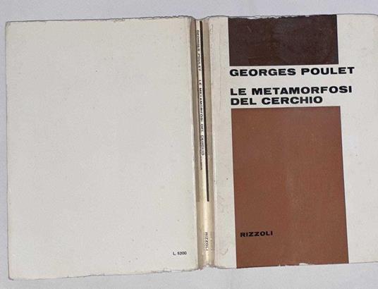 Le metamorfosi del cerchio - Georges Poulet - copertina