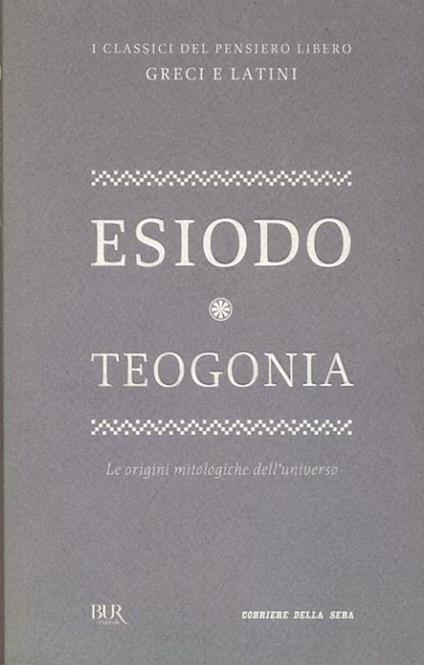 Teogonia - Esiodo - copertina