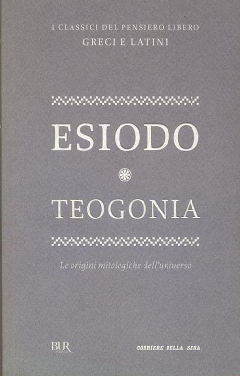 Teogonia - Esiodo - copertina