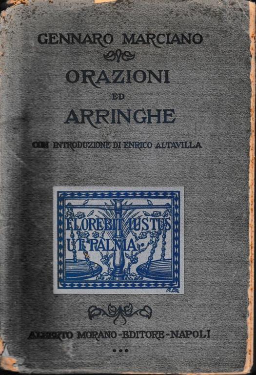 Orazioni ed arringhe. Con prefazione di Enrico Altavilla - Gennaro Marciano - copertina