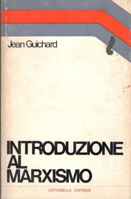Introduzione al marxismo - Jean Guichard - copertina