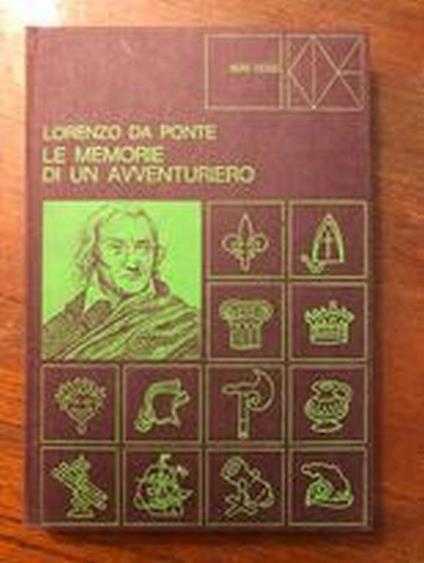 Le memorie di un avventuriero - Lorenzo Da Ponte - copertina