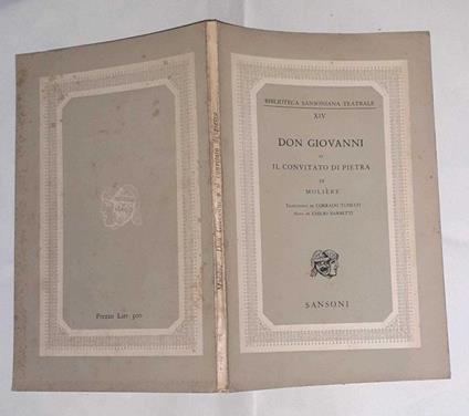 Don Giovanni o il convitato di pietra - Molière - copertina
