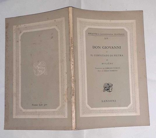 Don Giovanni o il convitato di pietra - Molière - copertina