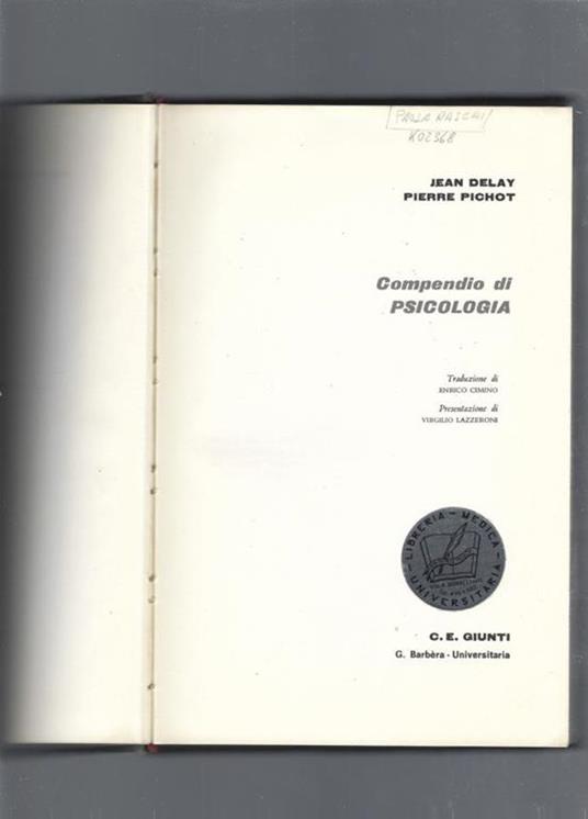 Compendio di psicologia - copertina