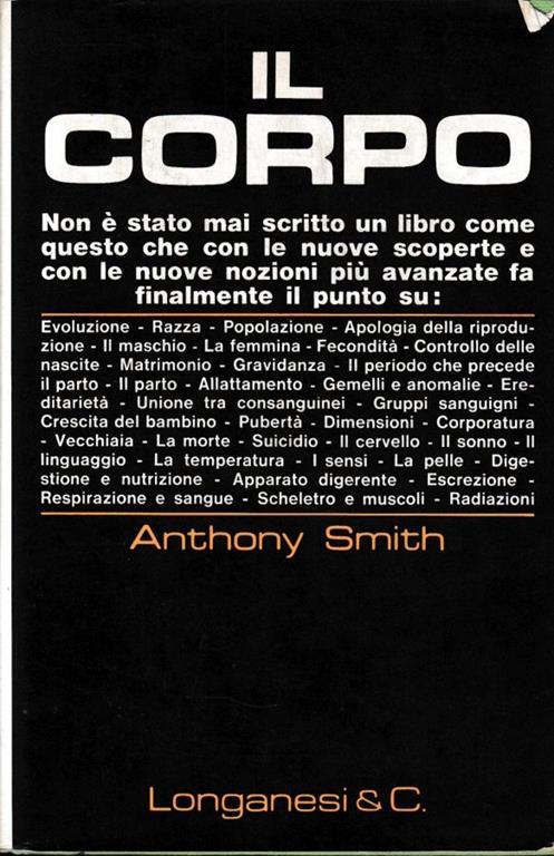Il Corpo - Anthony Smith - copertina