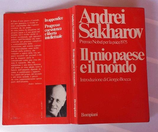 Il mio paese e il mondo. Con un'introduzione di Giorgio Bocca - Andrej Sacharov - copertina