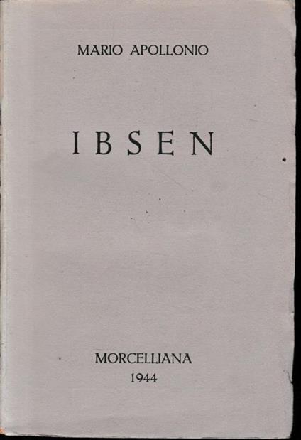 Ibsen - Mario Apollonio - copertina