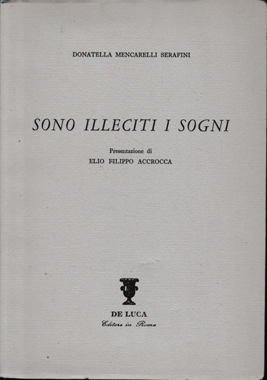Sono illeciti i sogni - copertina