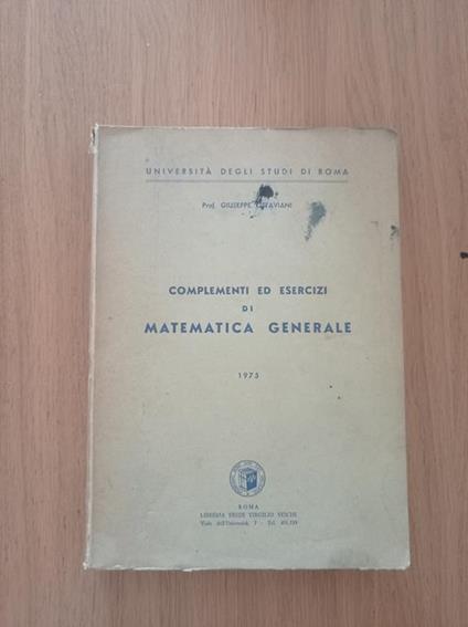 Complementi ed esercizi di matematica generale - Giuseppe Ottaviani - copertina
