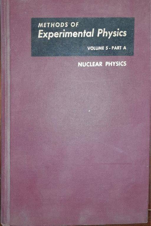 Methods of experimental physics: Nuclear Physics (partA) - copertina