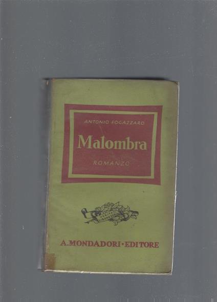 Malombra - Antonio Fogazzaro - copertina