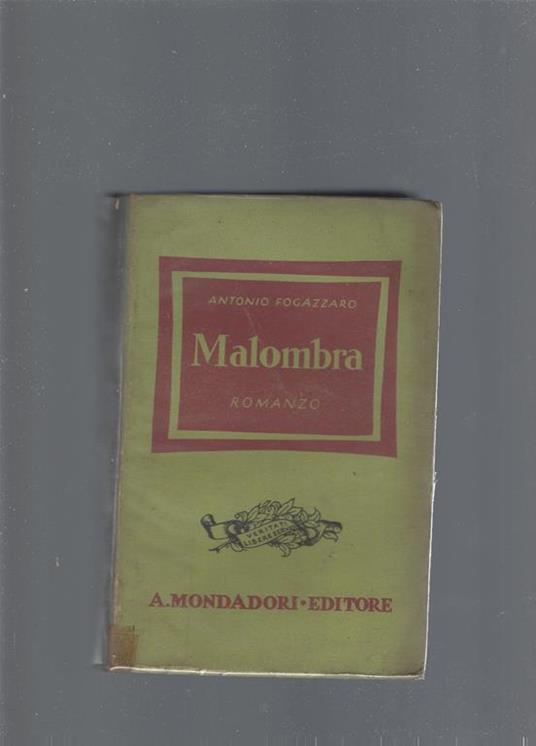 Malombra - Antonio Fogazzaro - copertina