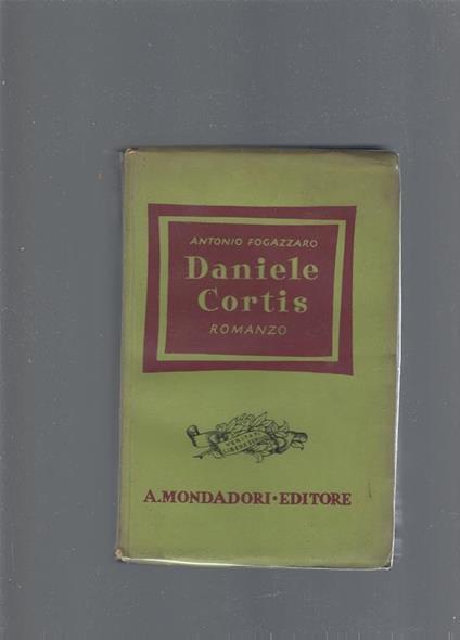 Daniele Cortis - Antonio Fogazzaro - copertina